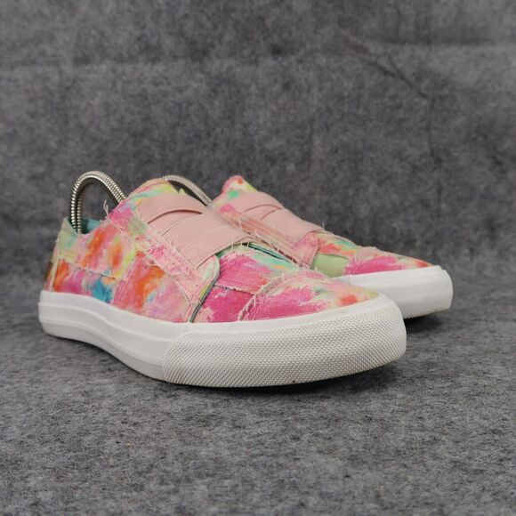Blowfish Shoes - Blowfish Shoes Womens 6.5 Sneakers Slip On Marley Rainwater Canvas Casual Pink